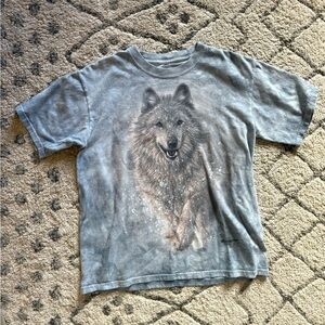 The Mountain blue wolf tee